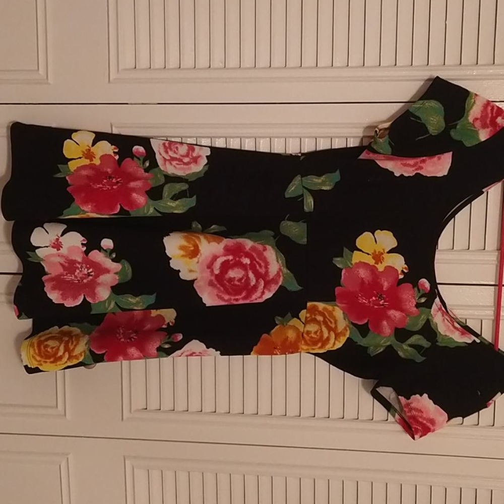 Floral Skater Cut Dress